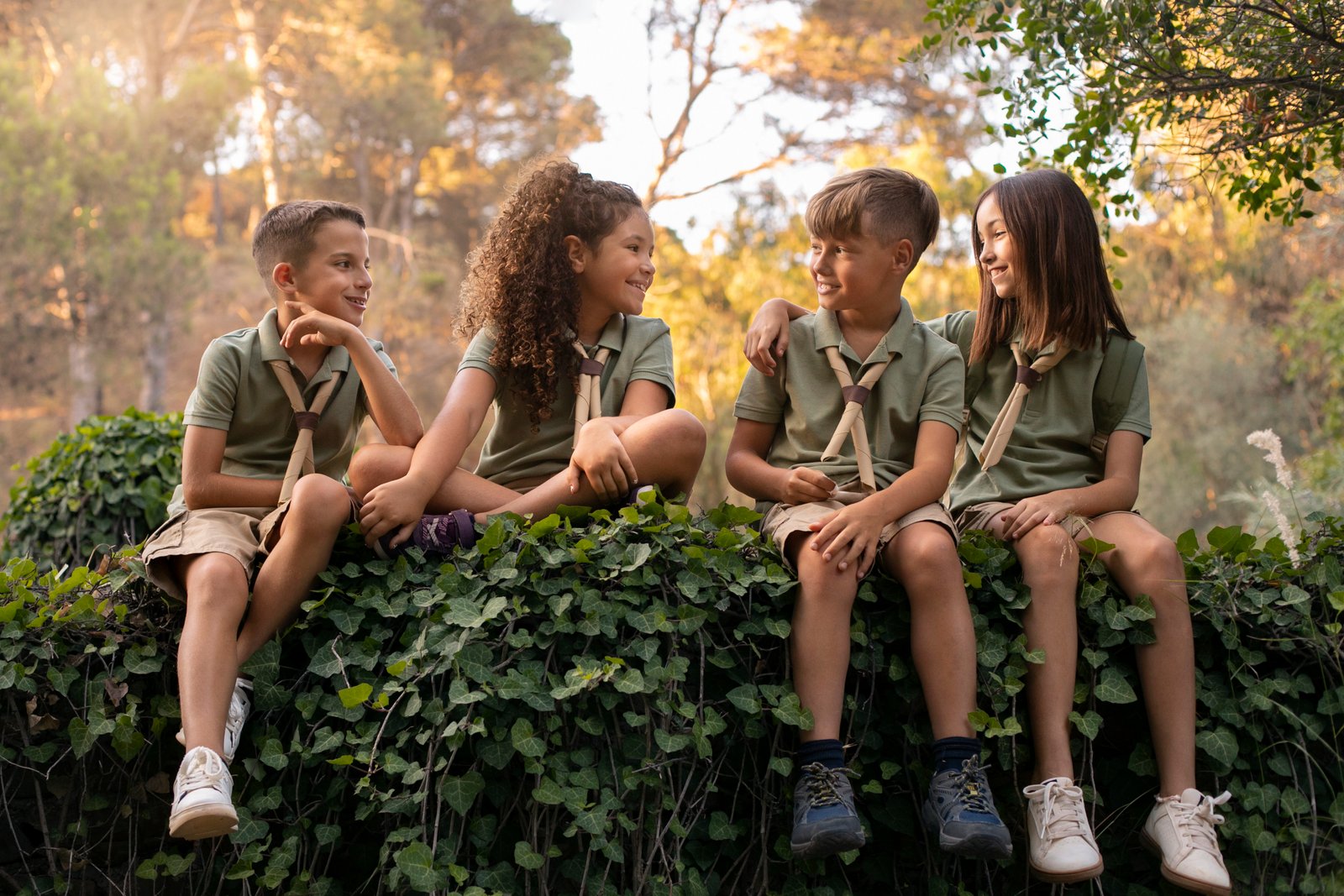 Estudiantes en la naturaleza